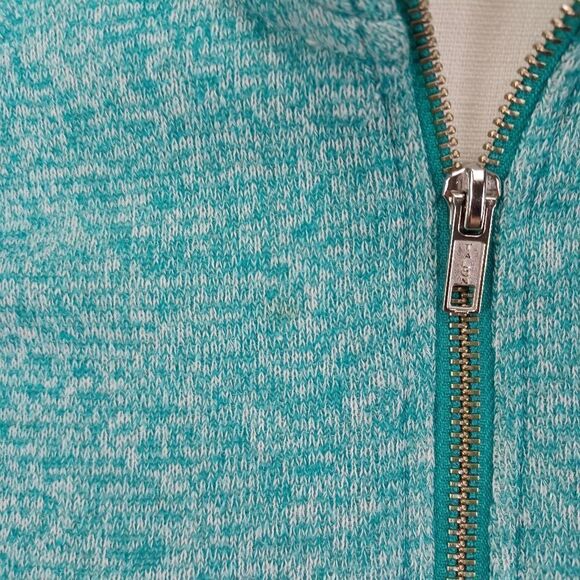 ‼️final must bundle‼️ Guess Sweatshirt Pullover Heather Teal Green Quarter Zip - Picture 11 of 12